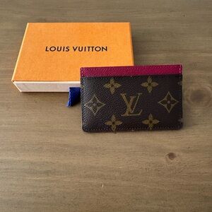 Louis Vuitton Monogram Fuchsia Card Holder